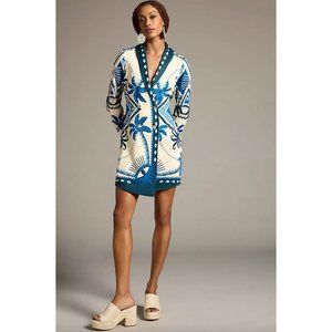 Anthropologie Farm Rio Long-Sleeve Blazer Dress Size XS